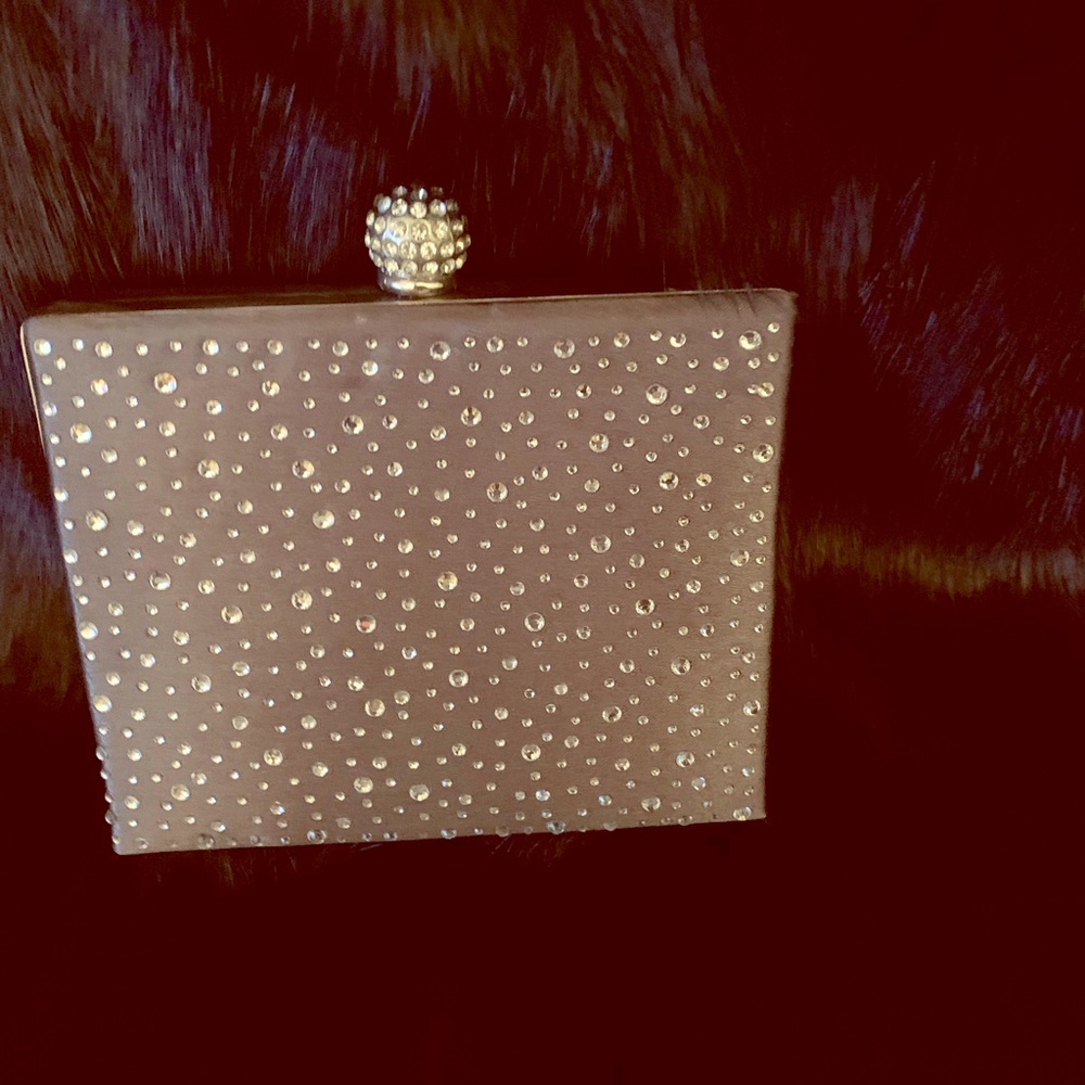 Compact evening clutch.